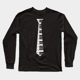 Piano Neck Tie Funny Long Sleeve T-Shirt